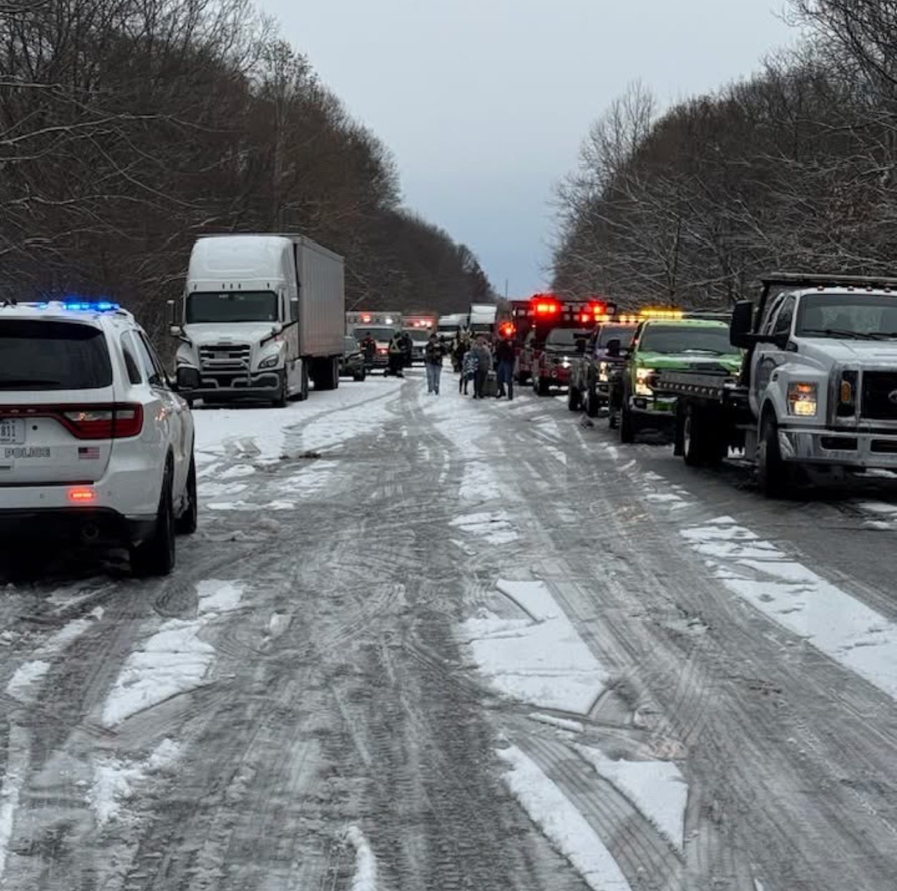 Massive Multi-Vehicle Crash Shuts Down I-70 Westbound Near Terre Haute, Indiana